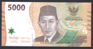 5.000 Rupiah 2022  P W164  UNC