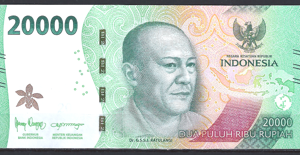 20.000 Rupiah 2022  P W166  UNC