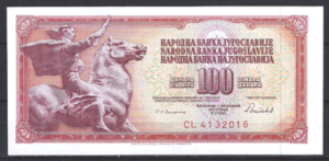 100 Dinara 1986 P 90-c UNC