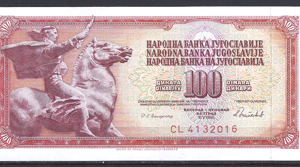 100 Dinara 1986  P 90-c  UNC
