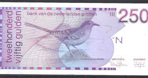 250 Gulden 31-3-1986  P 27-a  UNC