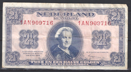 2 1/2 Gulden 1945 15-1c FR