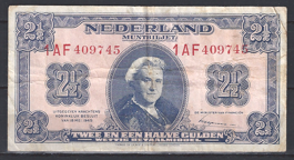 2 1/2 Gulden 1945 15-1f FR