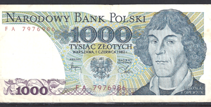 1.000 Zlotych 1982 P 146-c ZFR