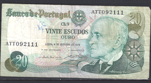20 Escudos 1978  P 176-b  FR