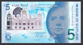 5 Pounds 2017  P 130  UNC