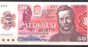 50 Korun 1987  P 96-a  UNC