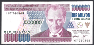 1.000.000 Lira 1995  P 209-b  PR/XF