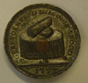 Broodpenning Gereformeerde Diaconie Amsterdam 1741 Schaars!!