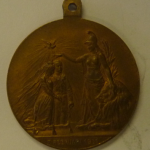 Draagmedaille Huwelijk Koningin Wilhelmina en Prins Hendrik 1901