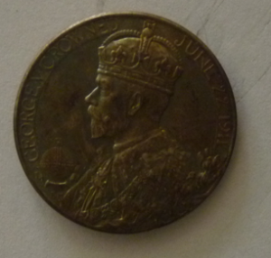 Zilver medal Kroning George V in 1911   RARE!!!