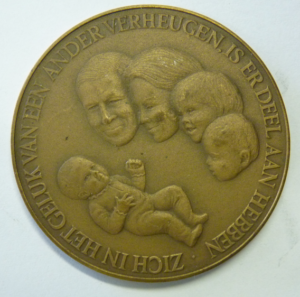 Geboortepenning Prins Constantijn 11-10-1969