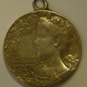 Penning Inhuldiging Koningin Wilhelmina, 6 september 1898