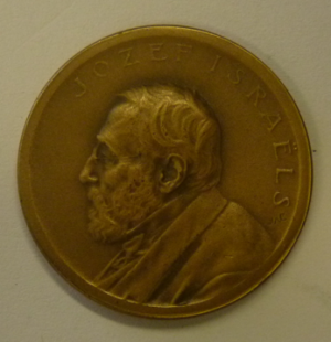 Legpenning Jozef Israels z.j. (ca. 1904).