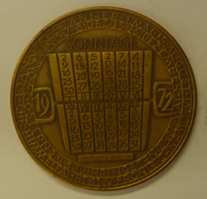 Oostenrijkse Kalendermedaille 1972