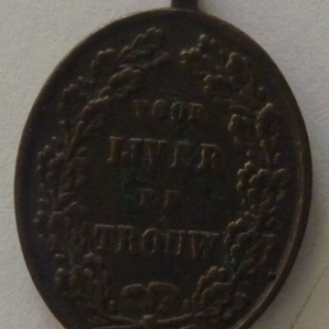 Medaille Beloning langdurige, Yverige en Trouwe diensten sinds 1877