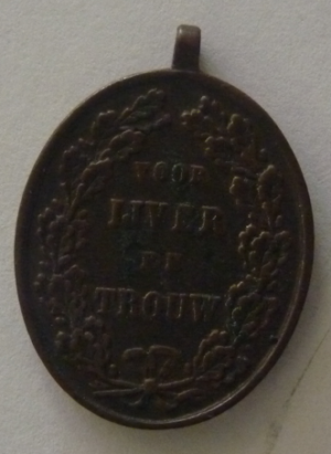 Medaille Beloning langdurige, Yverige en Trouwe diensten sinds 1877