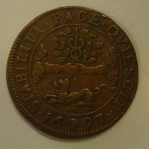 Belgium: Stabilita Pace Quiescit, Bruxelles 1697   RARE!!!