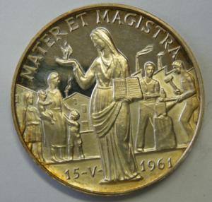 Portret Paus Johannes XXIII 1958-1963 Silver