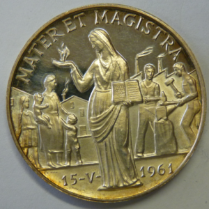 Portret Paus Johannes XXIII 1958-1963  Silver