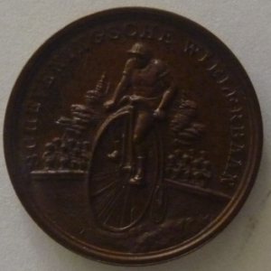 Prijsmedaille Scheveningsche Wielerbaan z.j.