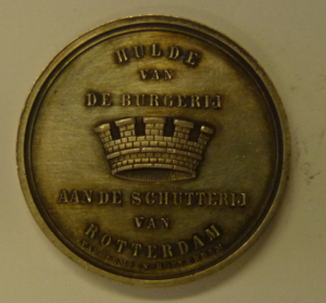 Beloningspenning Schutterij van Rotterdam 1889