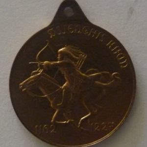 Draagpenning Studentenlustrum Utrecht 1951 "Dsjenghis Khan"