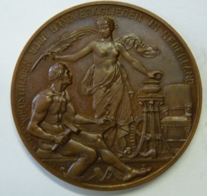 Medaille Wedstrijden voor Handwerkslieden in Nederland 1890