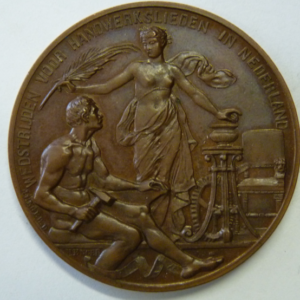 Medaille Wedstrijden voor Handwerkslieden in Nederland 1890