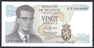 20 Francs 15-6-1964  P 138-3  aUNC