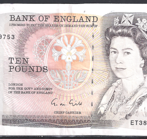 10 Pounds 1990 P 379-e ZFR/XF