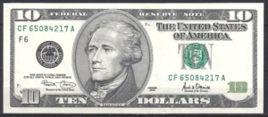 10 Dollars 2001  P 511-F6  UNC