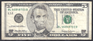 5 Dollars 1999  P 505-L12  ZFR