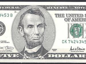 5 Dollars 2001  P 510-K11  aUNC