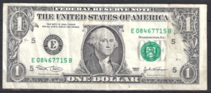 1 Dollar 2003  P 515-a/E  ZFR