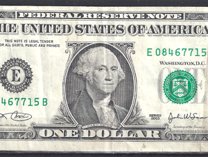 1 Dollar 2003  P 515-a/E  ZFR