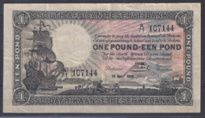 One Pound 19-4-1938  P 84-c  PR/XF