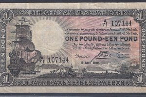 One Pound 19-4-1938  P 84-c  PR/XF