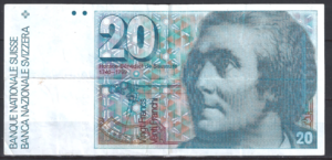 20 Francs 1989  P 55-h1  ZFR-