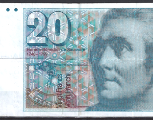 20 Francs 1989  P 55-h1  ZFR-