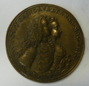 Penning aanstelling Willem IV als stadhouder 1747