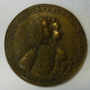 Penning aanstelling Willem IV als stadhouder 1747