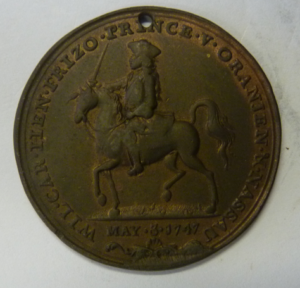 Penning aanstelling Willem IV als stadhouder, 1747