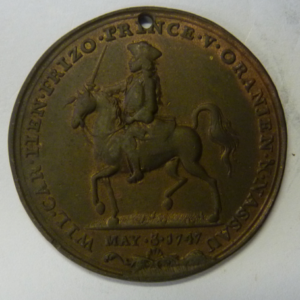 Penning aanstelling Willem IV als stadhouder, 1747