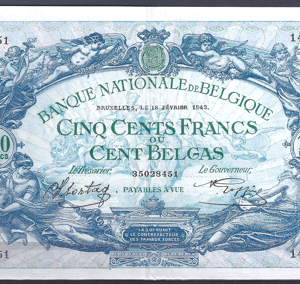 500 Francs 18-2-1943  P 109-2  UNC-