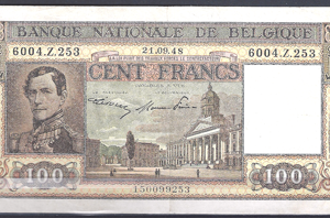 100 Francs 21-9-1948  P 126-2  PR/XF