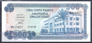 500 Francs 1-5-1988  P 30-c  UNC