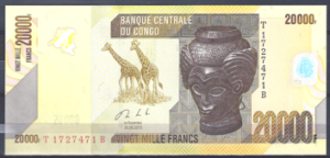 20.000 Francs 30-6-2013  P 104-b  UNC