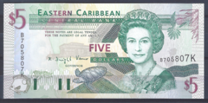 5 Dollars 1994  P 31-K  St. Kitts  UNC