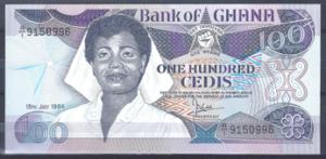 100 Cedis 15-7-1986  P 26-a3  UNC